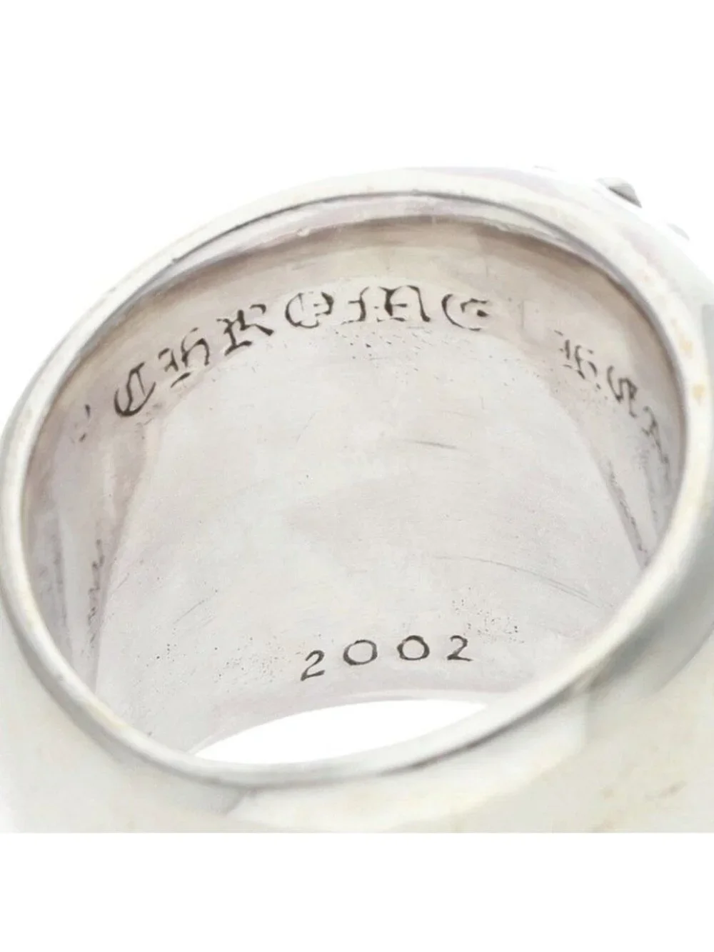 Chrome Hearts Classic Oval Cross Silver Ring